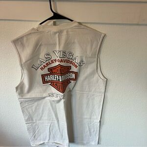 Harley Davidson 2013 Men's Large Cutoff Las Vegas Tank Top.